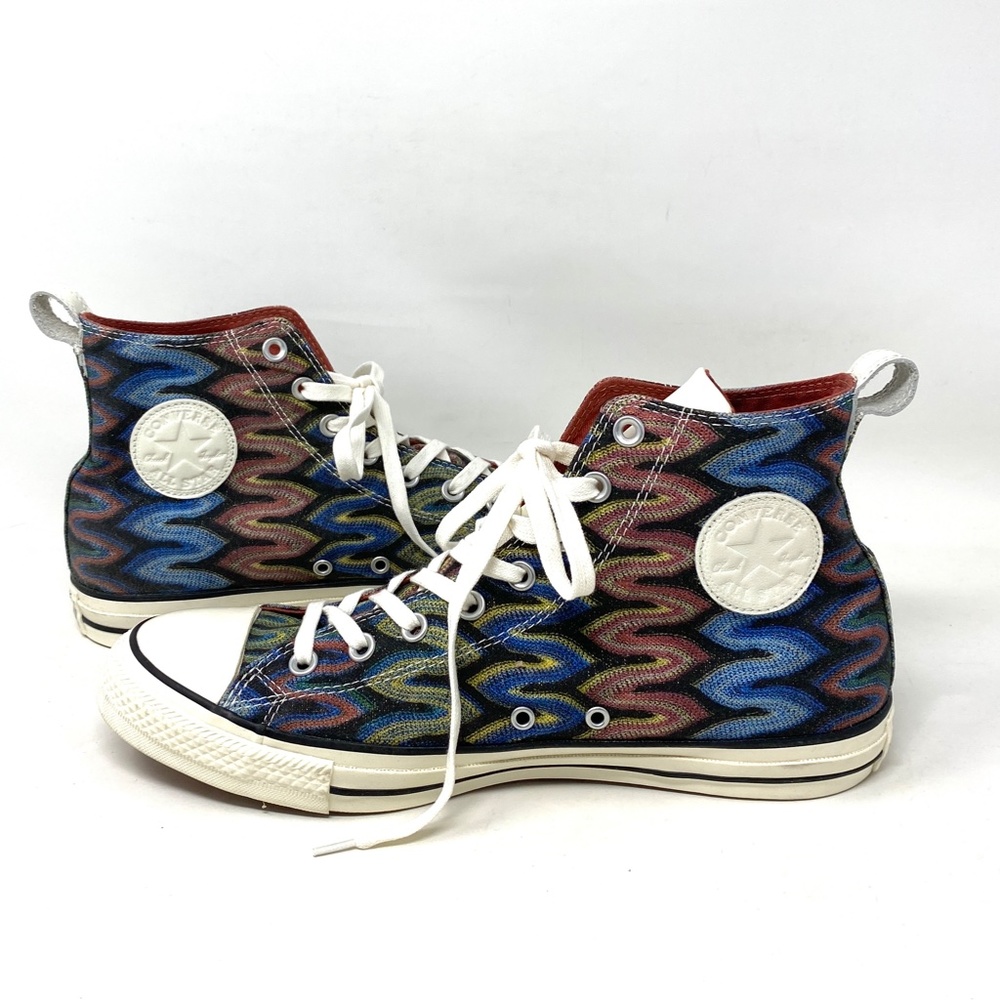 Converse Ctas HI All Star Missoni Auburn Black Men Canvas Size Sneakers 151254C - Picture 6 of 9